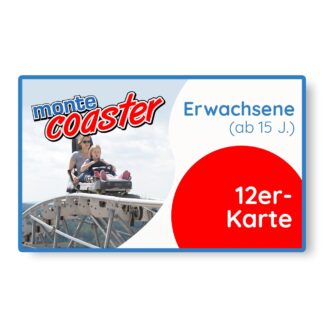 Coaster 12er-Karte Erwachsene