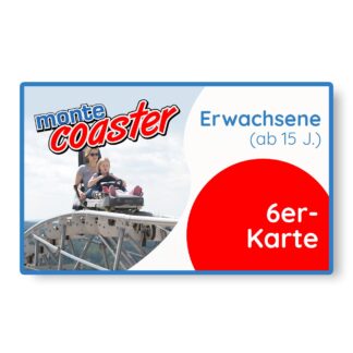 Coaster 6er-Karte Erwachsene